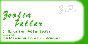 zsofia peller business card